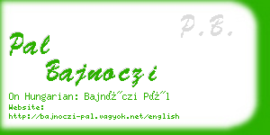 pal bajnoczi business card